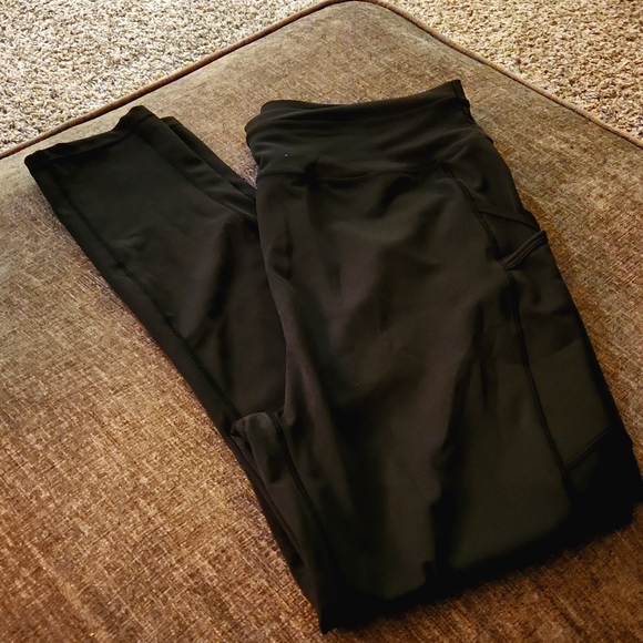 POP Fit Pants - PopFit Black Leggings with Pocket Size 2X.
